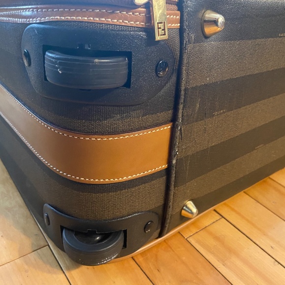 Vintage Fendi Suitcase – Rare Collector’s Travel Bag - Péquin Stripes - Picture 8 of 8